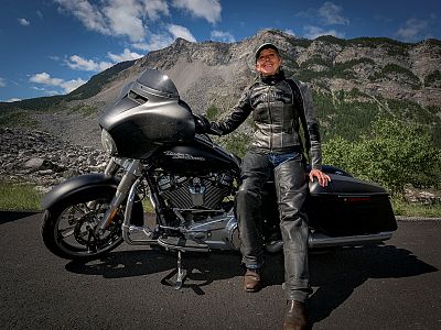 Susan at Frank Slide